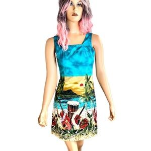 KAD HAWAIIAN Y2K MINI DRESS SUMMER PARTY LIKE NEW WORN ONCE